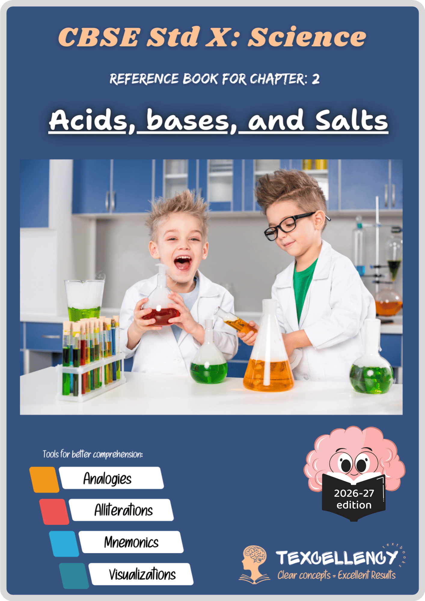 Acids Bases and Salts — Easy CBSE Class 10 Science Book CBSE Class 10 Science Book Texcellency Acids Bases and Salts Class 10 easy book