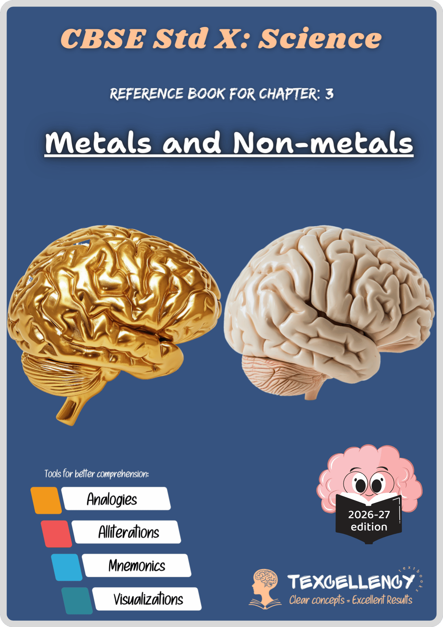 Metals and Non-Metals — Easy CBSE Class 10 Science Book CBSE Class 10 Science Book Texcellency Metals and Non Metals Class 10 easy book