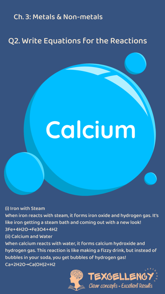 Write Equations for the Reactions